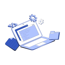 laptop with link illustrating link building